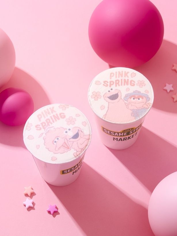 「PINKキャラクターラテ」(650円)