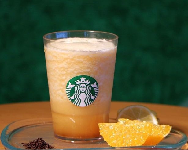 こちらは同日発売される「シトラス ＆ ハニー ソルベ ティー」。穏やかな酸味がポイント！