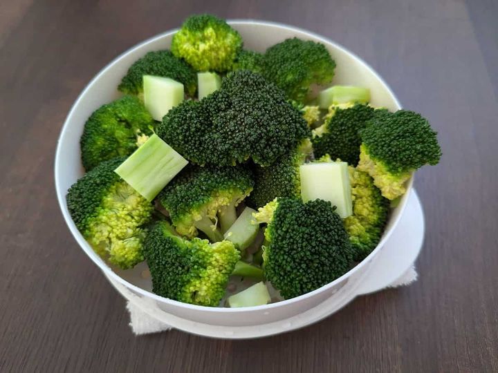 ダイソー １段電子レンジ蒸し器 使用例