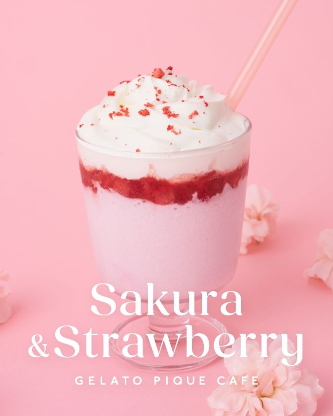 ジェラート ピケ カフェ いちごミルクスムージー