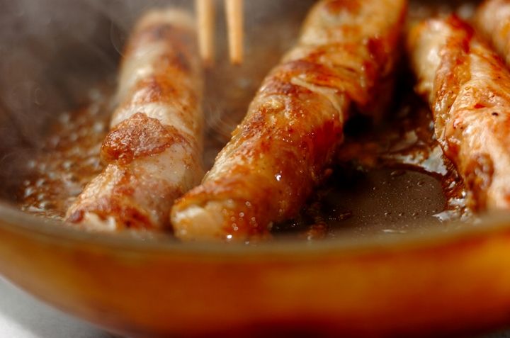 野菜の豚肉巻きの作り方3