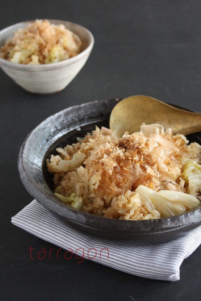 キャベツのオイスターソースごはん