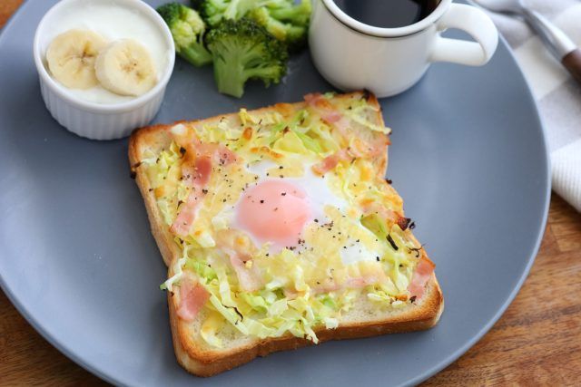 巣ごもりキャベツトースト