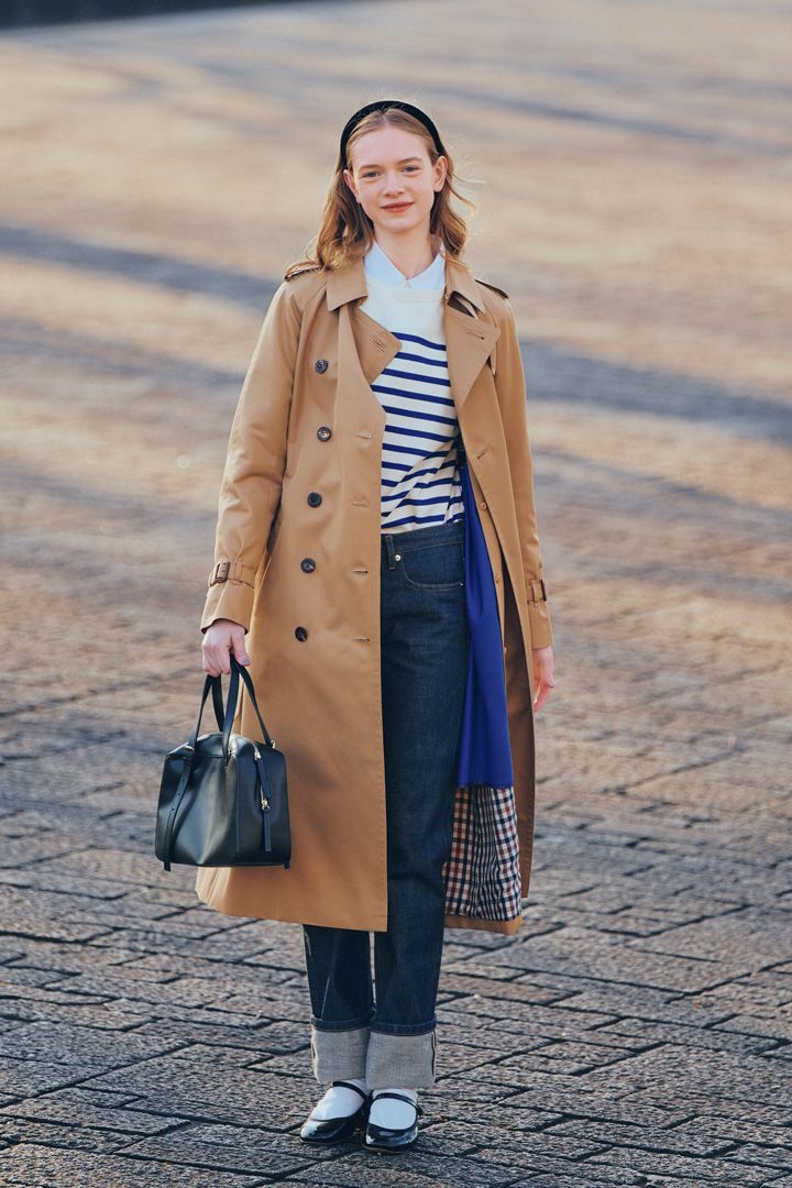 正しく着こなすからおしゃれでかわいい。デニム×トレンチのコーデ【本日のFUDGE GIRL-3月18日】
