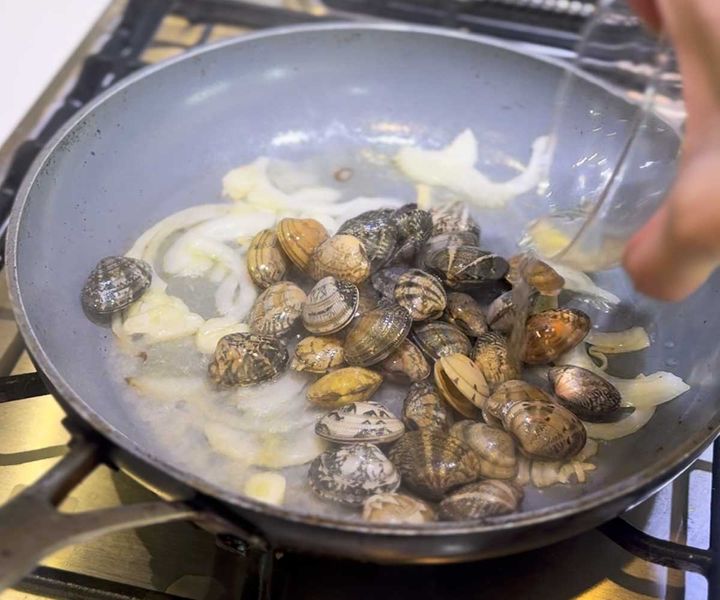 春野菜とあさりとしらすの和風パエリア