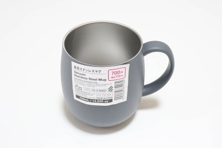 ダイソーの真空ステンレスマグのパッケージ
