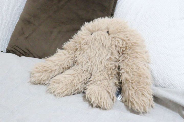 スタンダードプロダクツの抱き枕 イエティ ミニ ブラウンを置く
