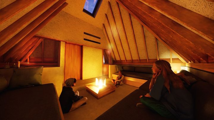 「火ノ庵（ひのいおり）」室内（夜） イメージ