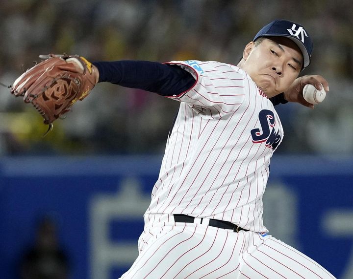 画像: 中継ぎとしてチームを支えた荘司宏太 写真：共同通信