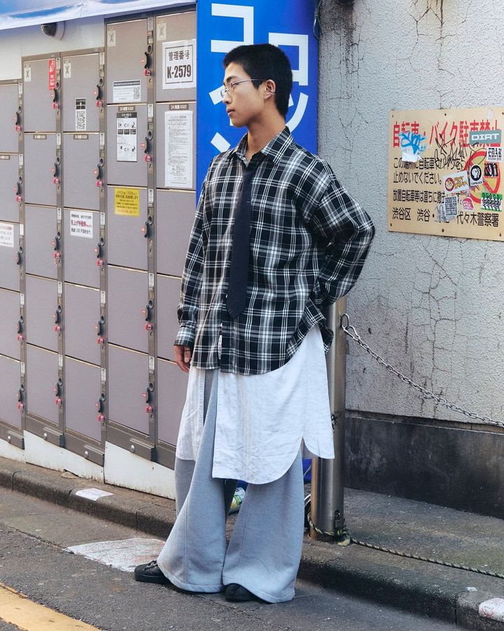 【スナップ】ホテルにあったガウンをレイヤードするという「お洒落偏差値」の高さ