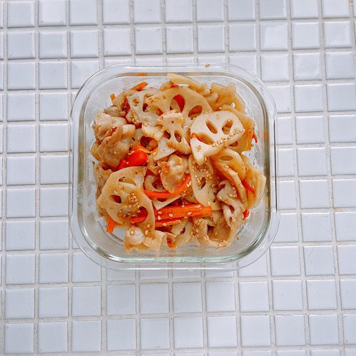 肉入り蓮根きんぴら