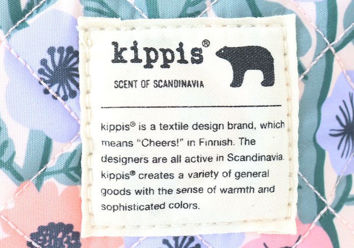 kippis花柄キルティングポーチタグ