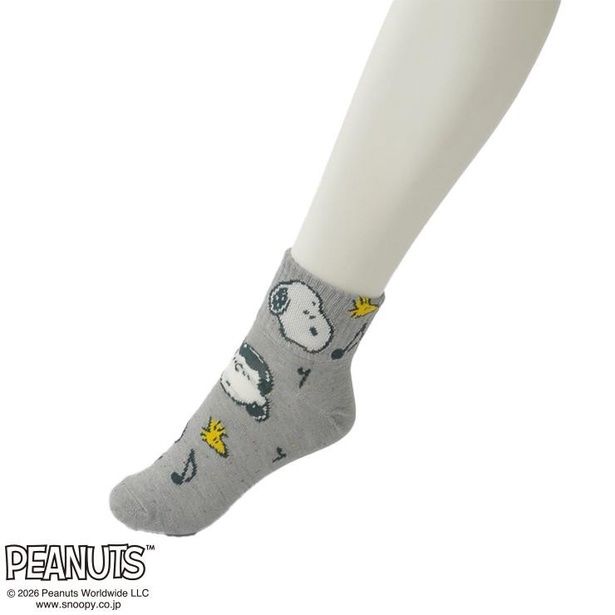 「レディースソックス ショート丈(グレー)」(429円)