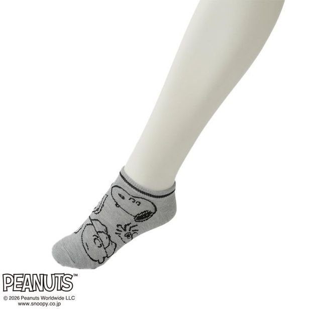 「レディースソックス スニーカーイン丈(グレー)」(429円)