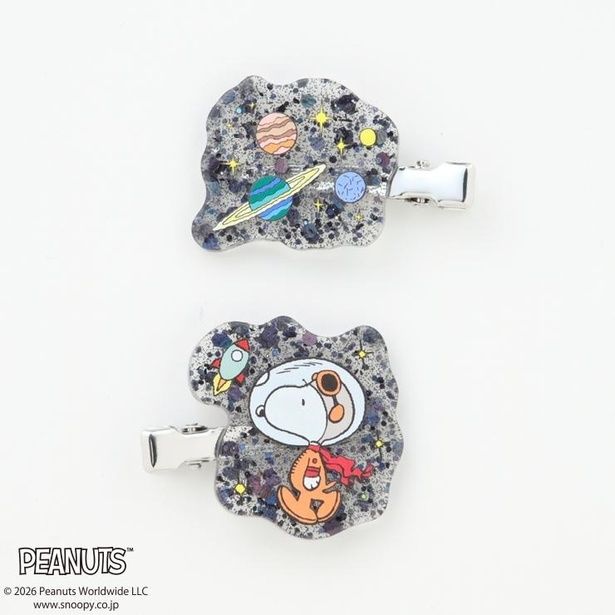 「レディース ヘアクリップ2点セット(グレー系)」(979円)