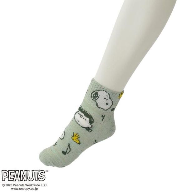 「レディースソックス ショート丈(ミントグリーン)」(429円)