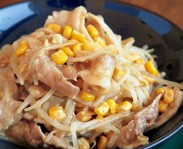 豚バラ×みそバターでコク満点 （C）レタスクラブ編集部