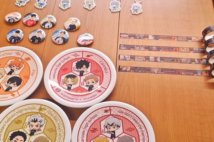 くら寿司と「ハイキュー！！」コラボのグッズ