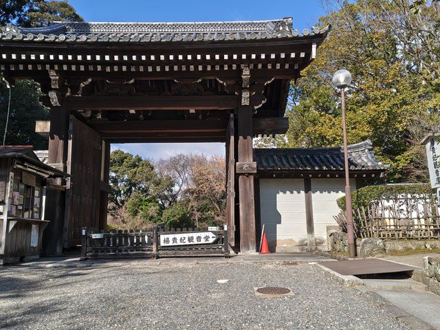 境内参道から見た大門