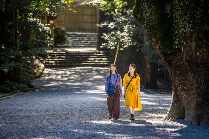 深い森に包まれた内宮の境内を歩こう