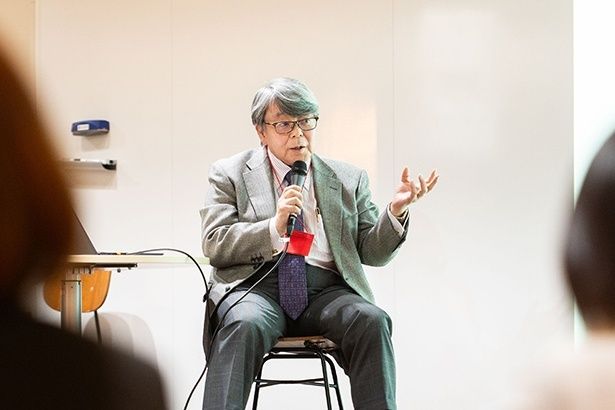 【写真】世の中で起きていることについて、背景も含めて報じられることの重要性について語る金田さん