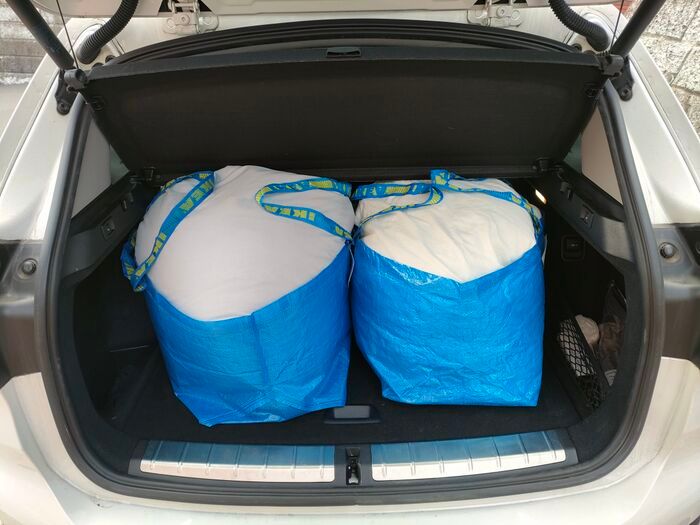 やっぱりIKEAブルーバッグが超優秀！Sサイズも使い道たくさん♡「家事アイテム」に認定します！！