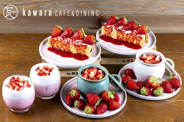 【福岡県福岡市】「kawara CAFE＆DINING KITTE博多店」に3種のいちごスイーツが期間限定で登場！
