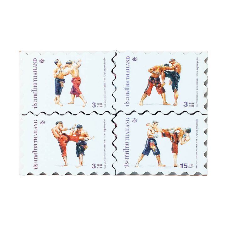 ムエタイ選手の切手風マグネット