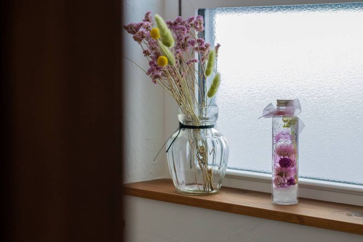 窓 運を逃す ドライフラワー