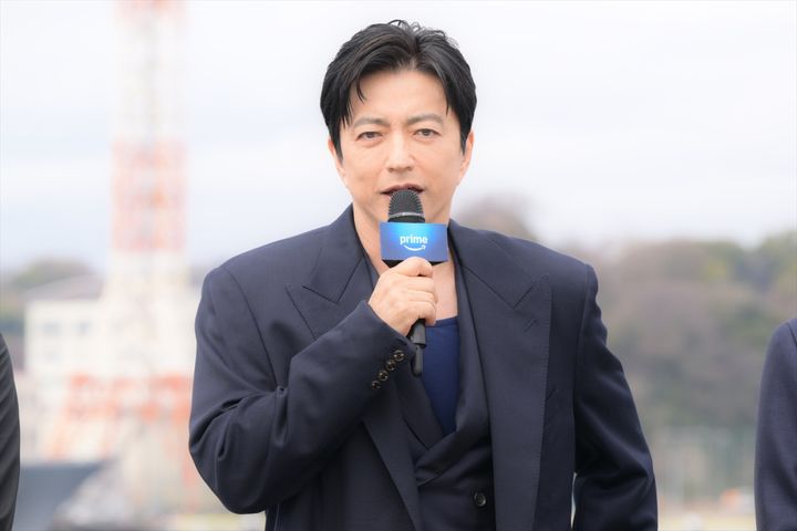 『沈黙の艦隊』シリーズ続編制作決定イベントに登場した大沢たかお （C）2025‐2026 Amazon Content Services LLC OR ITS AFFILIATES. （C）かわぐちかいじ／講談社 width=