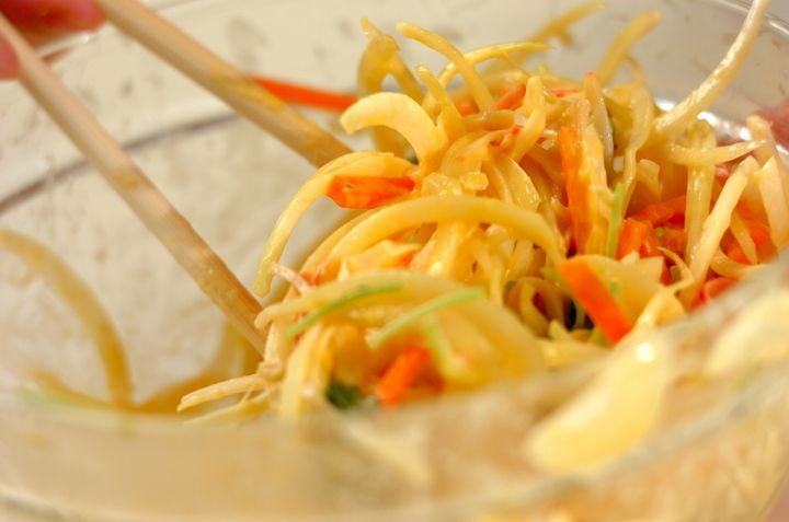 玉ネギのかき揚げの作り方1