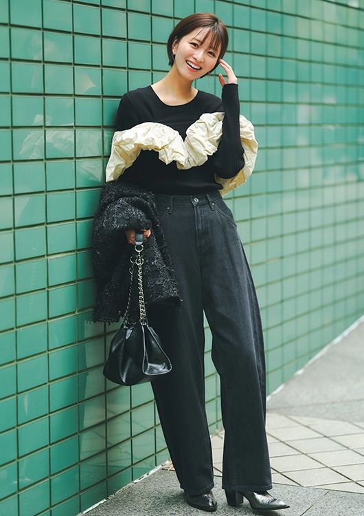 モードな甘さを加えてnotマンネリ