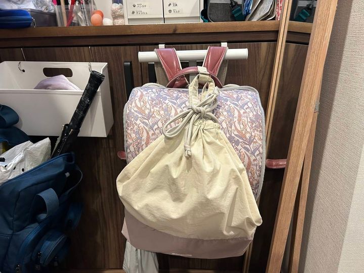 山崎実業 tower 下駄箱扉ランドセル＆リュックハンガー