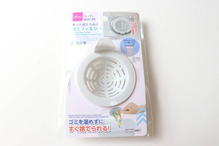 サッと捨てられるゴミフィルター（80mm） パッケージ