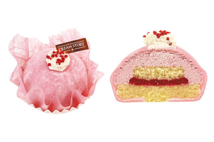 マンスリーシーズン ドリームストーリー～桜と苺のドームケーキ～／￥745（税込み）