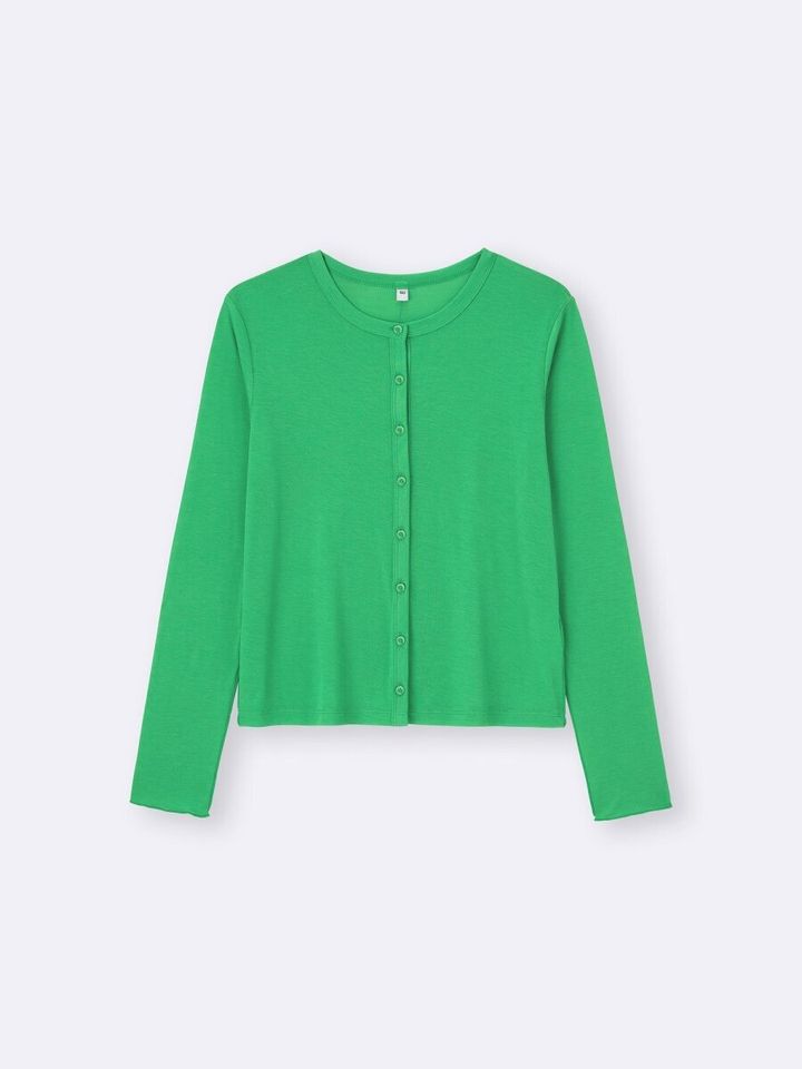 2026gu春大人女性おすすめソフトシアーカーディガン