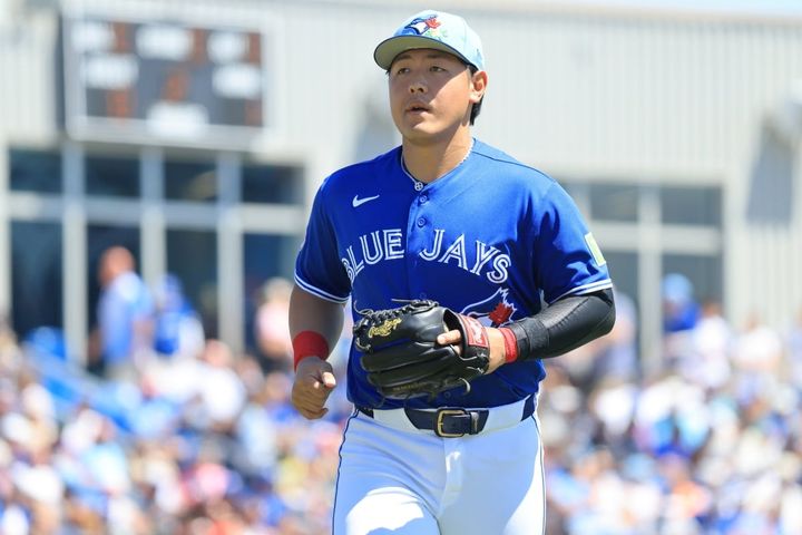 ブルージェイズの岡本和真（C）ロイター