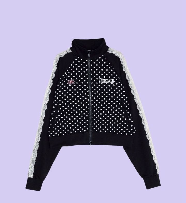 【3月下旬発売】ロンズデール×ジュエティのドット柄トラックジャケット♡