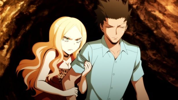 E組の教科担任イリーナ(左)と副担任の烏間惟臣(右)(「暗殺教室」第2期) [c]松井優征／集英社・アニメ「暗殺教室」製作委員会2025