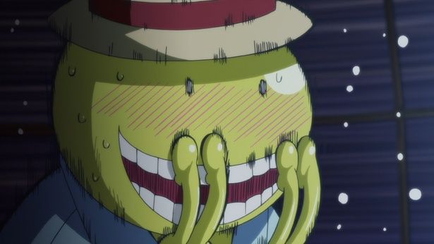 隙がないように見えて、実は恥ずかしい面も持っていたりする殺せんせー(「暗殺教室」第1期) [c]松井優征／集英社・アニメ「暗殺教室」製作委員会2025