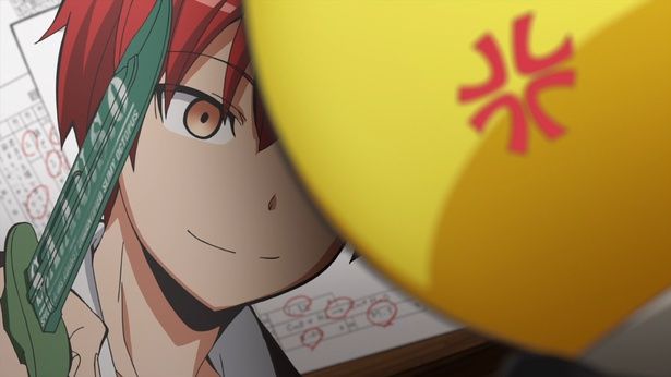 成績優秀ながら粗暴な性格で、停学していた時期もある業(「暗殺教室」第1期) [c]松井優征／集英社・アニメ「暗殺教室」製作委員会2025