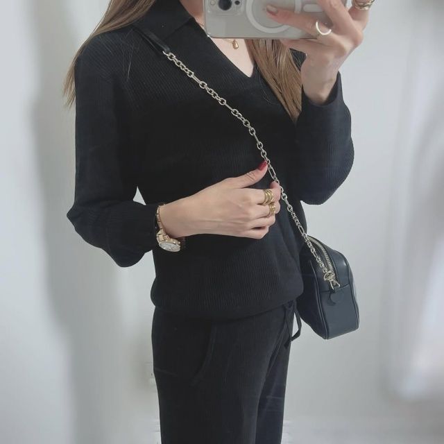 UNIQLO「ウォッシャブルニットリブポロセーター」