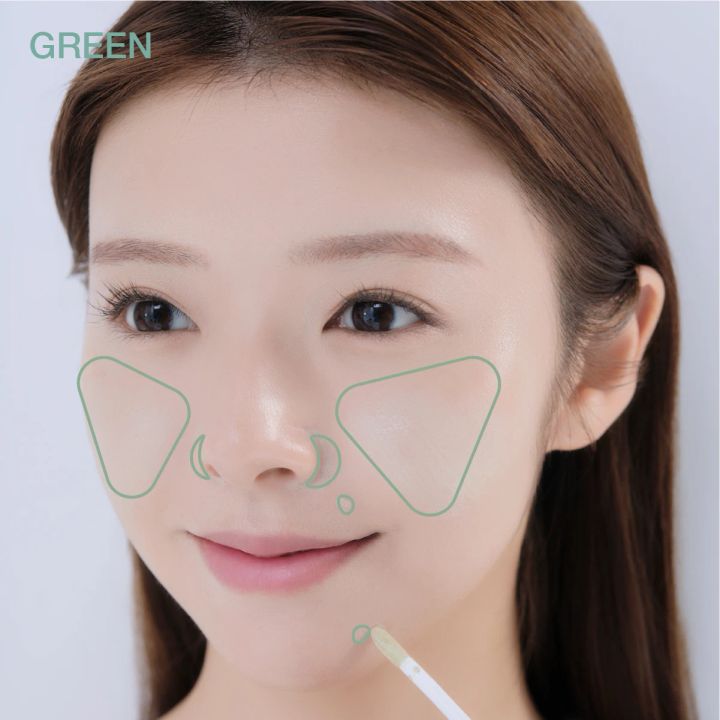 化粧下地 コントロールカラー グリーン 塗り方