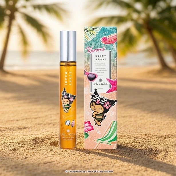 「プア ナナラ サニーモアニ オードトワレ MINI クロミデザイン」 (C)'26 SANRIO CO., LTD. APPROVAL No. L670064