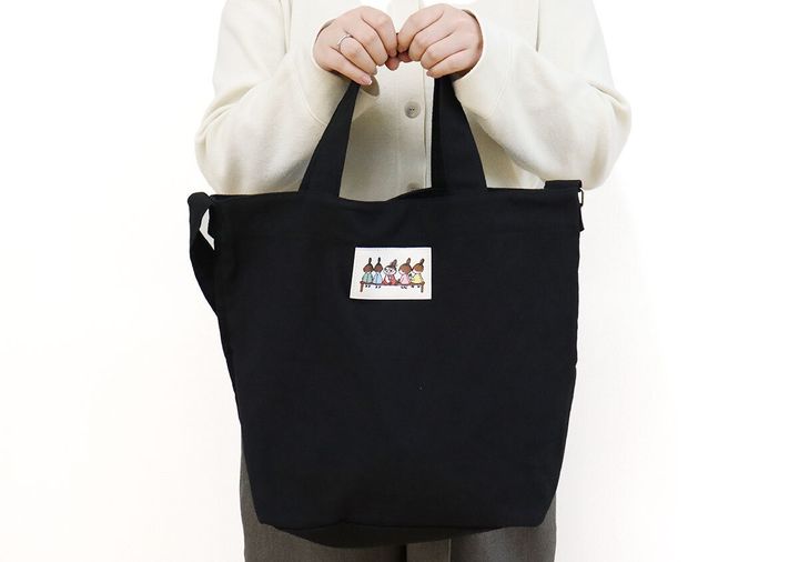 宝島社ムーミン黒ショルダーバッグ2way