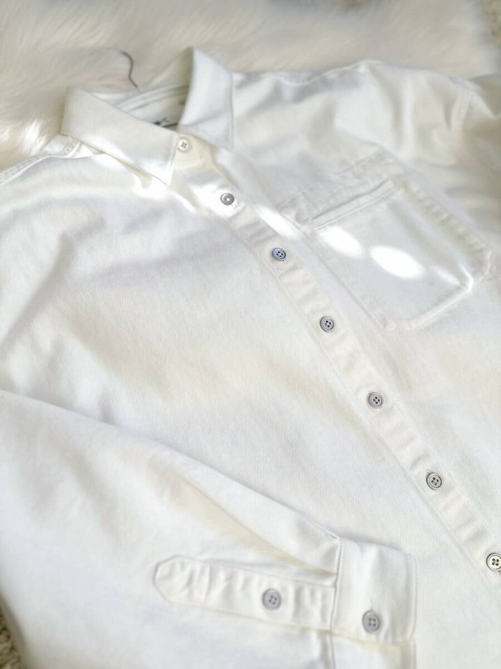 ユニクロデニムリラックスシャツジャケット 置き画