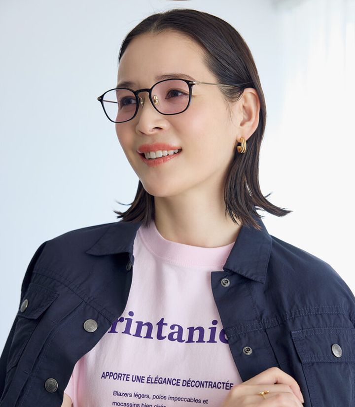 ￥5,500（レンズ代のみ）／JINS ※写真のフレームは￥14,900