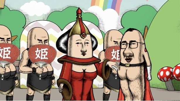 サブキャラクターの声もすべて谷口監督が演じた [c]2026映画「おしり前マン」/ ⾕⼝崇 