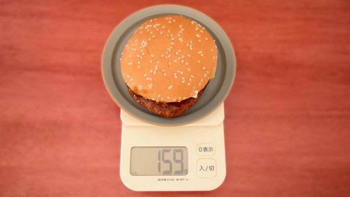 マクドナルド「てりやきマックバーガー」は159g