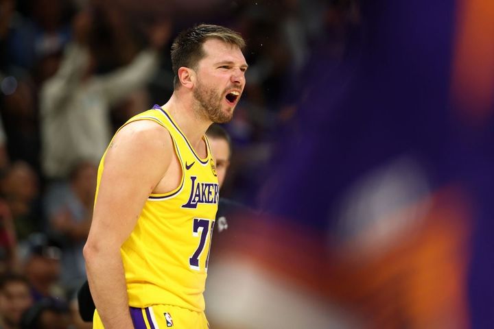 レイカーズのルカ・ドンチッチ（C）ロイター